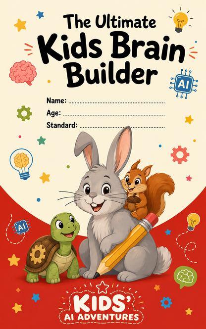 The Ultimate Kids Brain Builder: Printable Activity Book (Ages 3-8)