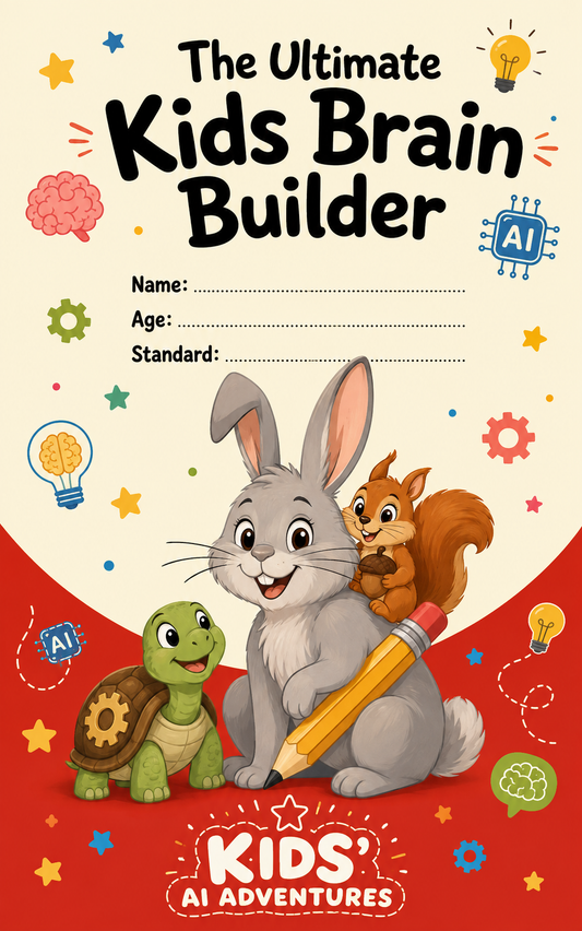 The Ultimate Kids Brain Builder: Printable Activity Book (Ages 3-8)