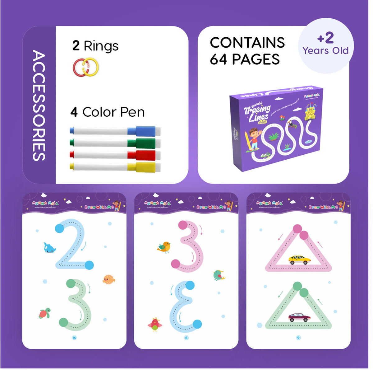Smart 68-Page Reusable Tracing & Handwriting Workbook (+ FREE Activity PDF)